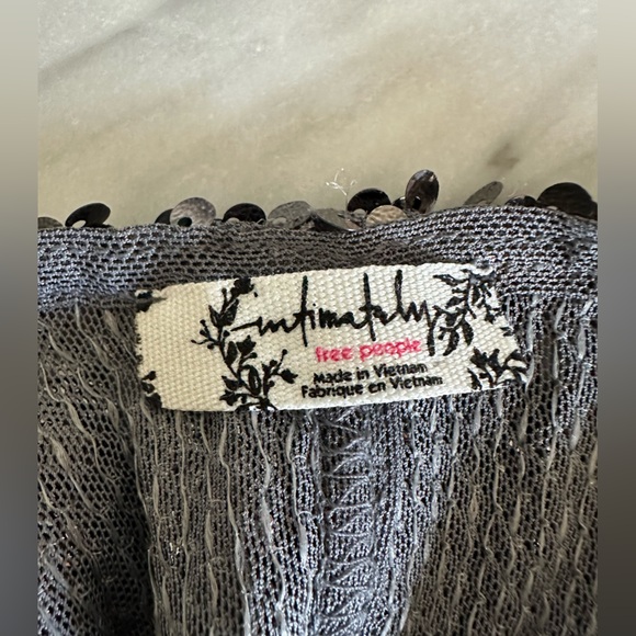 Free People Late Last Night Sequin Top - Picture 10 of 12